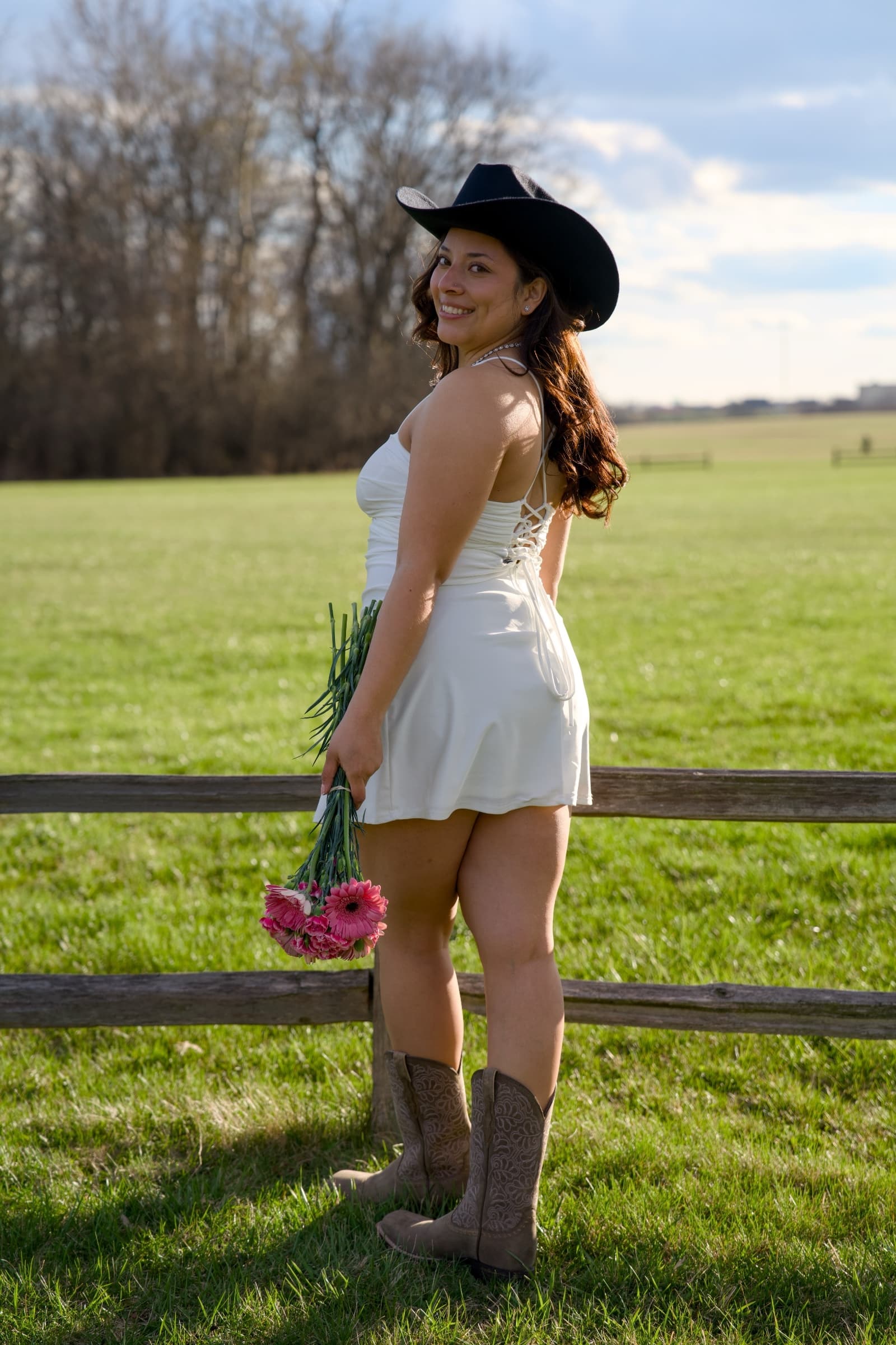 Birthday portrait at golden hour
